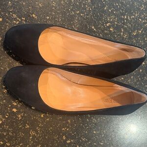 J. Crew Black Women's chunky heels.  Size 9.